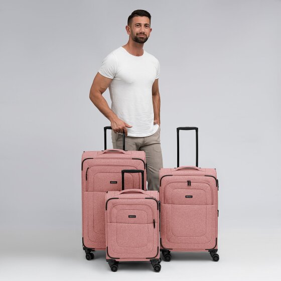 Redolz Essentials 12 THREE SET 4 wheels Suitcase set 3-piece with expansion pleat