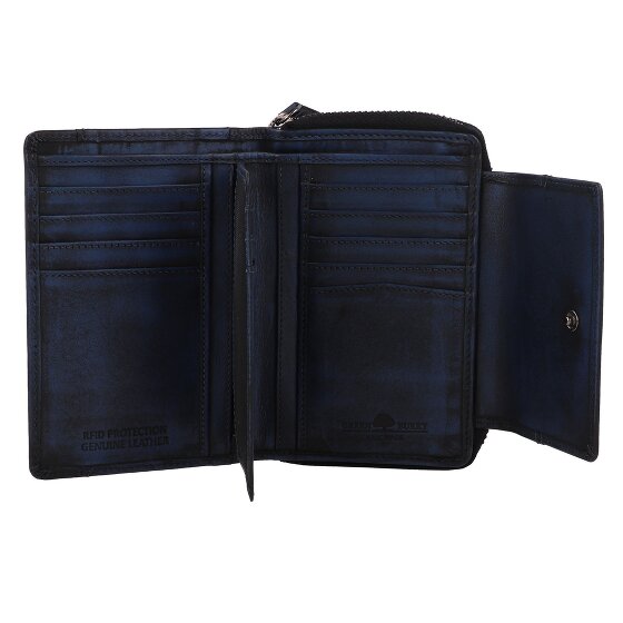 Greenburry Destressed Wallet RFID protection Leather 13.5 cm