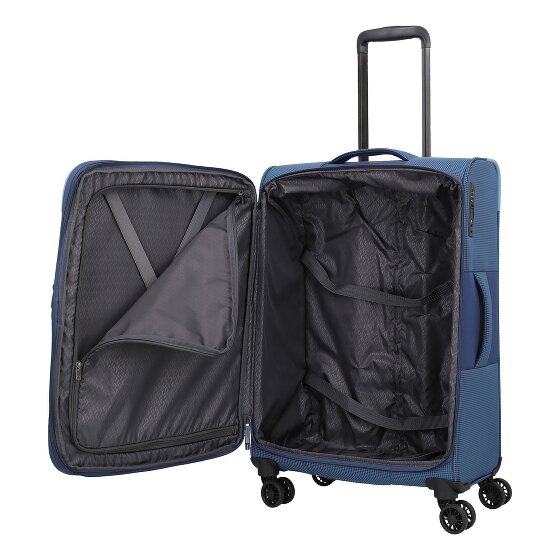 Travelite Corsiica 4 wheels Trolley M 67 cm with expansion pleat