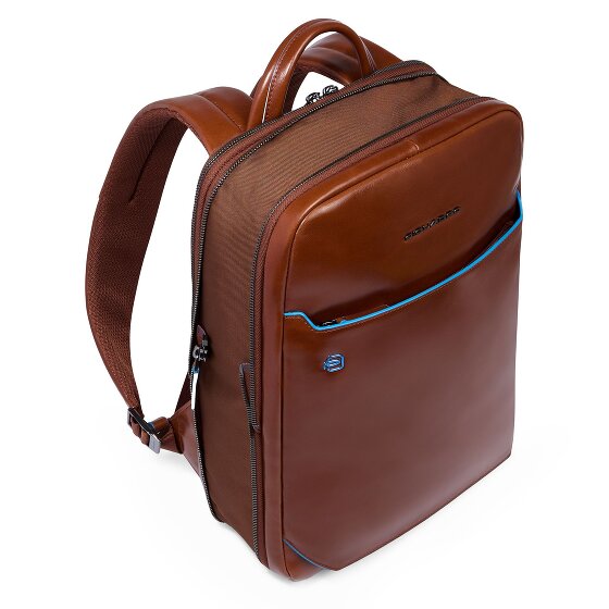 Piquadro Blue Square Daypack RFID protection Leather 37 cm Laptop compartment