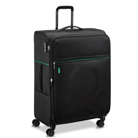 Delsey Paris x United Colors of Benetton Color Block 4-wheeled trolley 77cm with expansion fold