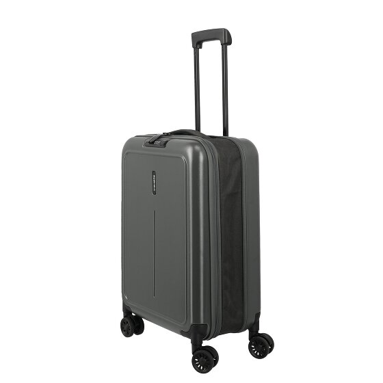 Travelite Basics foldable 4-wheel cabin trolley 55 cm with expansion pleat