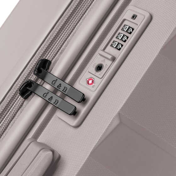 d&n South Dakota 4 wheels Trolley L 76 cm with expansion pleat