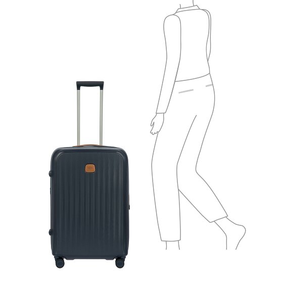 Bric's Taormina 4 wheels Trolley M 69 cm with expansion pleat