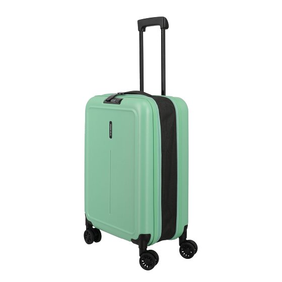 Travelite Basics foldable 4-wheel cabin trolley 55 cm with expansion pleat