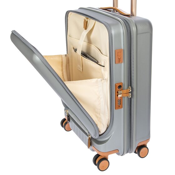 Bric's Capri 4 wheels Cabin trolley 55 cm Laptop compartment with expansion pleat
