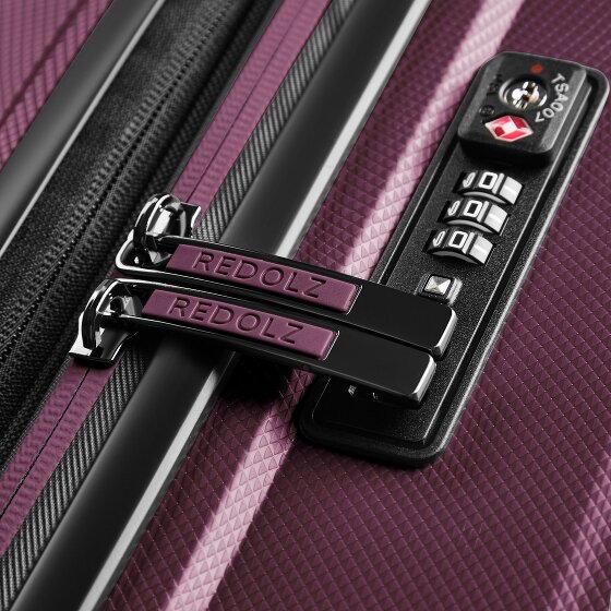 Redolz Essentials 14 suitcase set 2 pcs. cabin trolley with stretch fold & beauty case