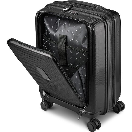 Redolz Essentials 14 4-wheel suitcase set 2 pcs. laptop compartment with expansion fold