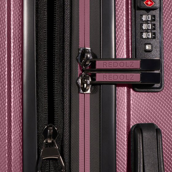 Redolz Essentials 14 4 wheels Suitcase set 3-piece with expansion pleat