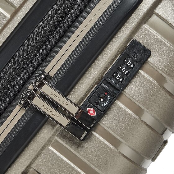 Pactastic Collection 04 THE THREE SET + 4 wheels Suitcase set 3-piece with expansion pleat