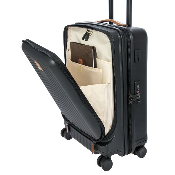 Bric's Capri 4 wheels Cabin trolley 55 cm Laptop compartment with expansion pleat