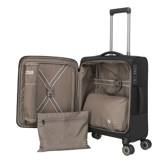 Travelite Crosslite 4 wheels Cabin trolley S 55 cm Laptop compartment