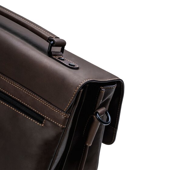Farmhood Nashville briefcase XXL 3 compartments leather 39 cm