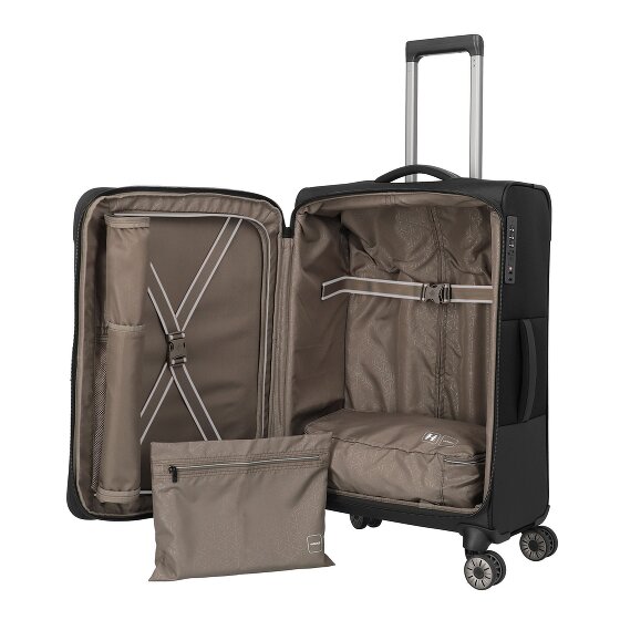 Travelite Crosslite 5.0 4 wheels Trolley M 66 cm with expansion pleat