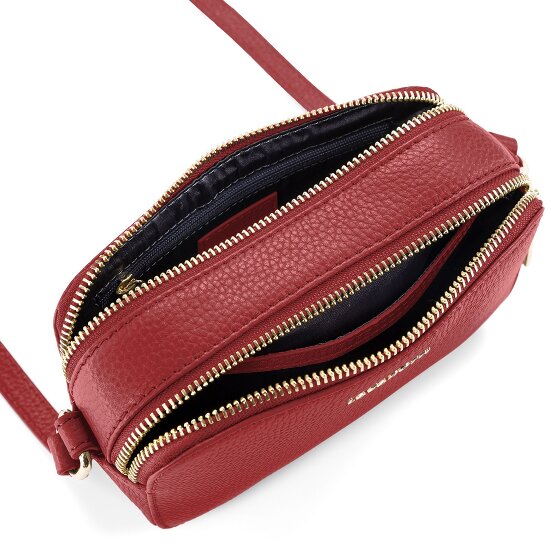 Lazarotti Bologna Leather Shoulder Bag Camera-Bag Leather Double-Zip 18 cm