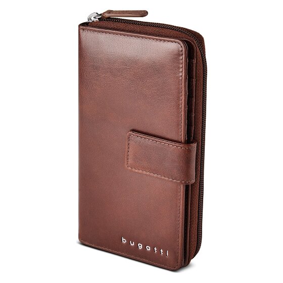 Bugatti Valencia Wallet RFID protection Genuine Leather 19 cm