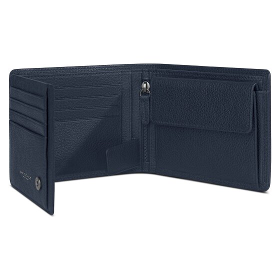 Redolz Leather Essentials QF wallet RFID leather 12 cm fold-out with zipper compartment