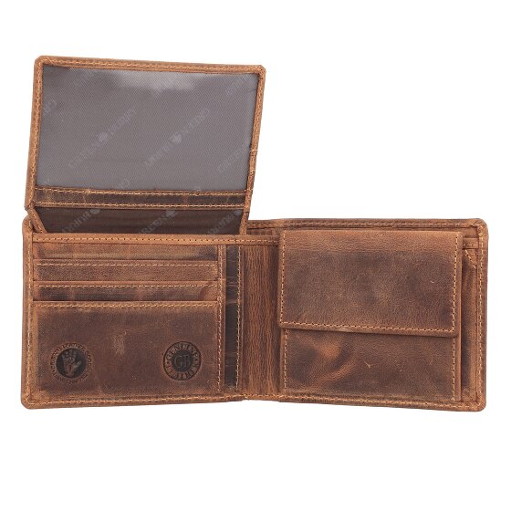 Greenburry Vintage Wallet RFID protection Leather 12 cm