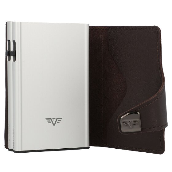Tru Virtu Click & Slide credit card case wallet RFID leather 6.5 cm