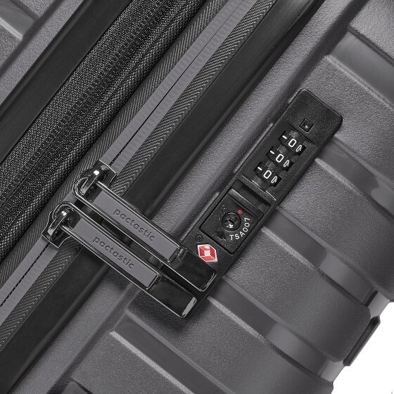 Pactastic Collection 04 THE THREE SET + 4 wheels Suitcase set 3-piece with expansion pleat