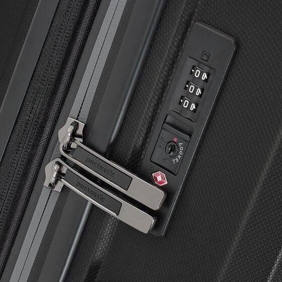 Pactastic Collection 01 4-wheel suitcase set, 3 pieces, with expansion fold