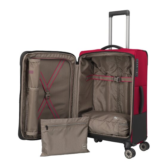 Travelite Crosslite 5.0 4 wheels Trolley M 66 cm with expansion pleat