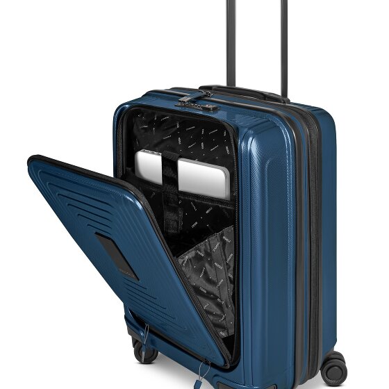 Redolz Essentials 14 4-wheel suitcase set 2 pcs. laptop compartment with expansion fold