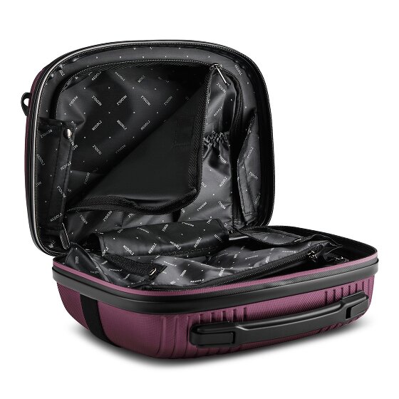 Redolz Essentials14 4-wheel suitcase set Beautycase 4 pce with expansion fold laptop compartment