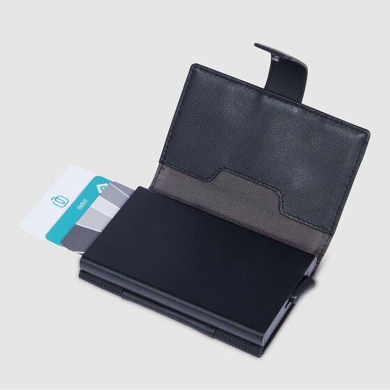 Piquadro PQ-Earth Credit card case RFID protection Genuine Leather 6.5 cm