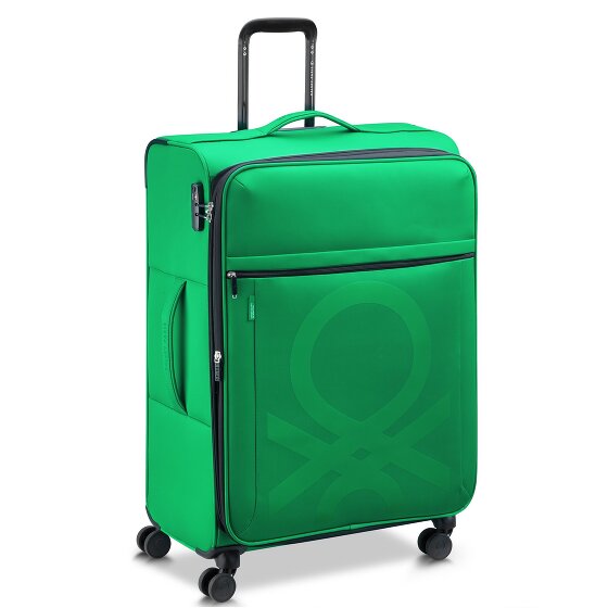 Delsey Paris x United Colors of Benetton Color Block 4-wheeled trolley 77cm with expansion fold