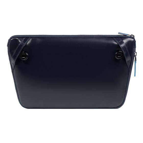 Piquadro Blue Square Shoulder bag Leather 30 cm