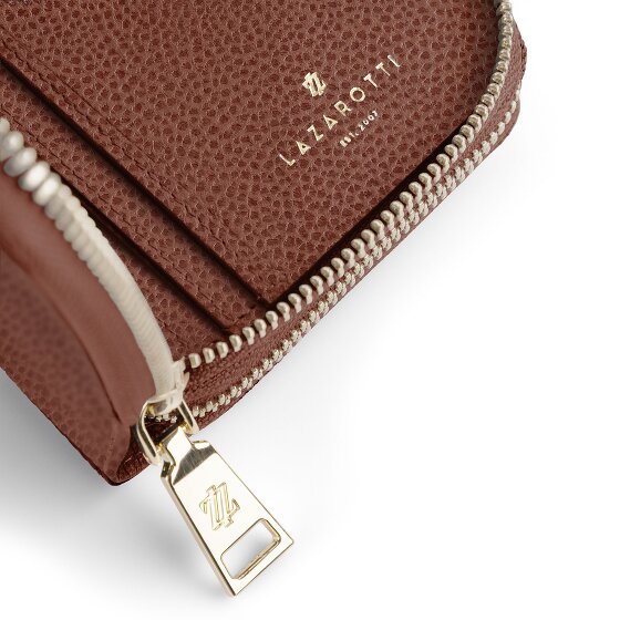 Lazarotti Bologna Leather XL Double Zip-Around Wallet, RFID-Protected, 20 cm