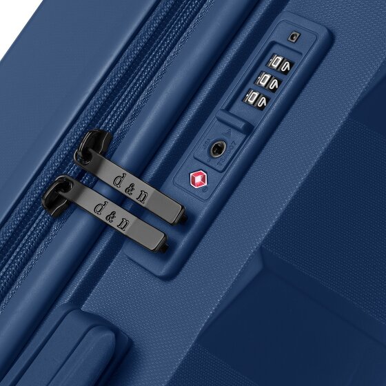 d&n South Dakota 4 wheels Trolley L 76 cm with expansion pleat