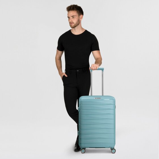 Franky London 4 wheels Trolley M 65 cm with expansion pleat