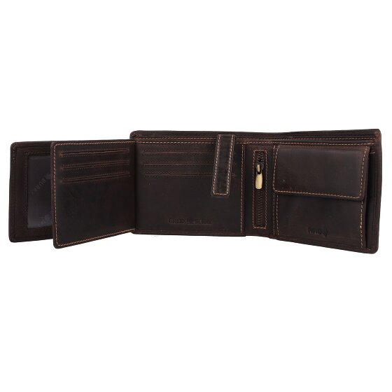 Greenburry Tornado Wallet RFID protection Leather 12 cm