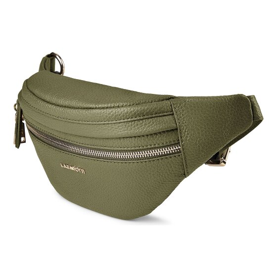 Lazarotti Bologna Leather Double-Zip Bum Bag, Crossbody, Leather, 25 cm