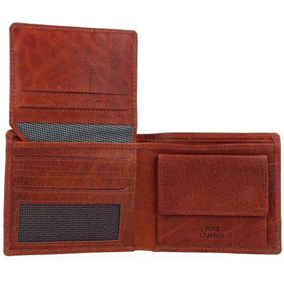 Spikes & Sparrow Wallet RFID leather 11 cm