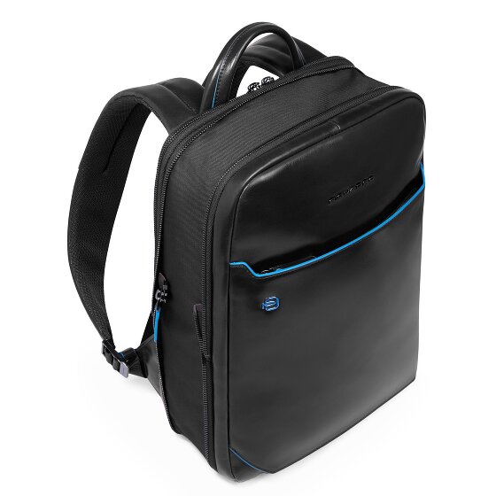 Piquadro Blue Square Daypack RFID protection Leather 37 cm Laptop compartment
