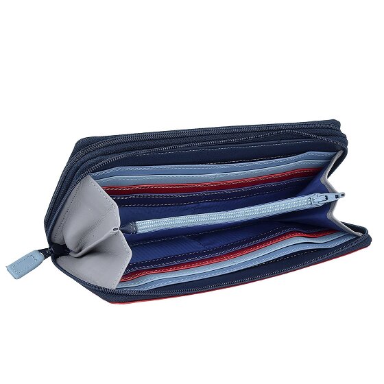 Mywalit Large Double Zip Around Purse wallet leather 18 cm