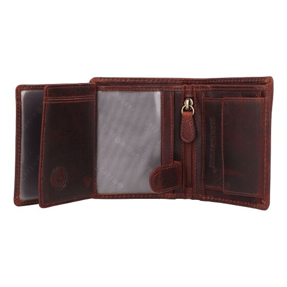 Greenburry Rugged Wallet RFID protection Leather 8.5 cm