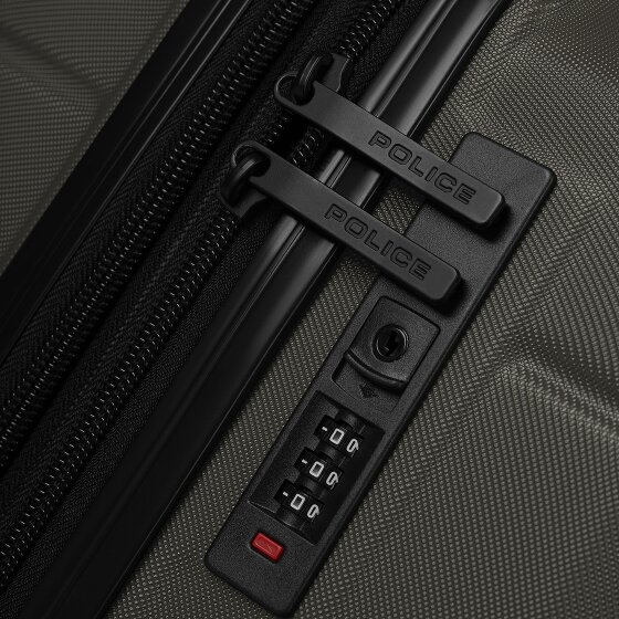 Police London 4 wheels Trolley 64 cm with expansion pleat