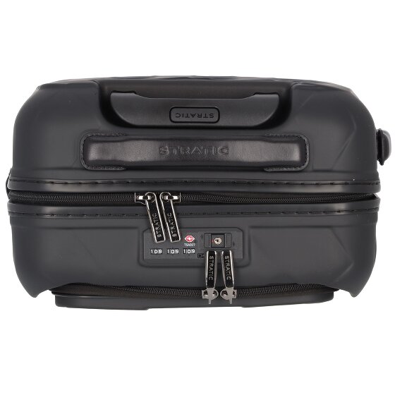 Stratic Leather & More 4 wheels Cabin trolley 55 cm Laptop compartment