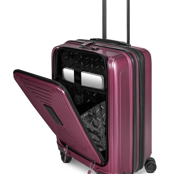 Redolz Essentials 14 4-wheel suitcase set 2 pcs. laptop compartment with expansion fold
