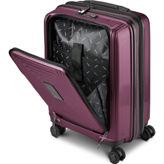 Redolz Essentials 14 4-wheel suitcase set 2 pcs. laptop compartment with expansion fold