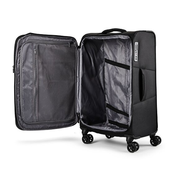 d&n Travel Line 9804 4 wheels Suitcase set 3-piece Expandable