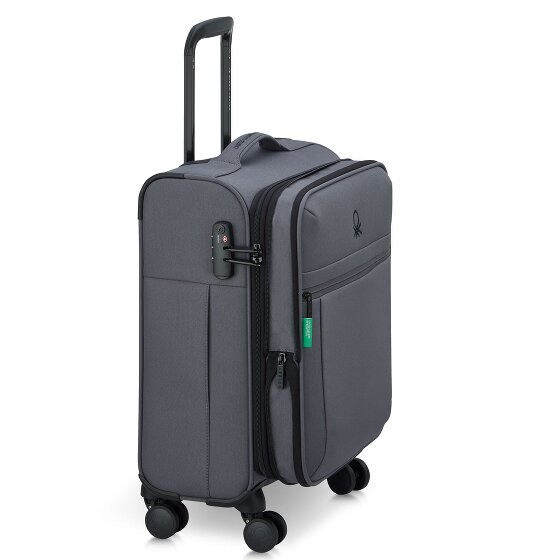 Delsey Paris x United Colors of Benetton BE 4-wheeled cabin trolley 55 cm with stretch fold