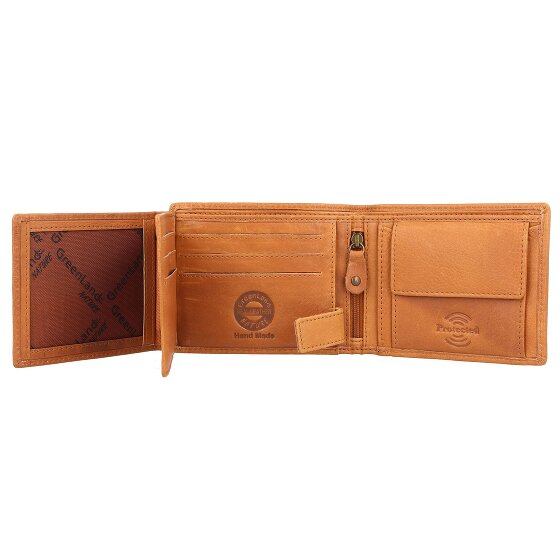 Greenland Nature GreenLand NATURE Wallet RFID protection Leather 12 cm
