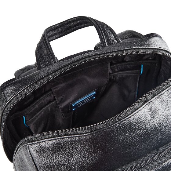 Piquadro Daypack Genuine Leather 39 cm Laptop compartment