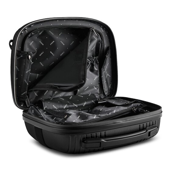 Redolz Essentials14 4-wheel suitcase set Beautycase 4 pce with expansion fold laptop compartment