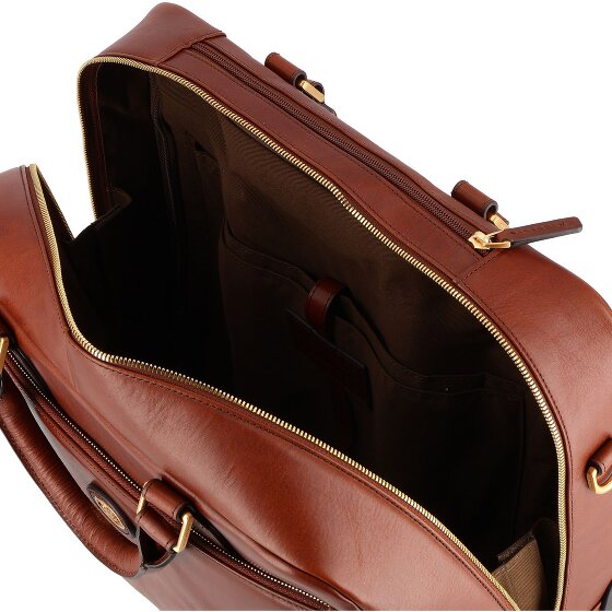 The Bridge Stovia 2 wheels Pilot trolley Leather 39 cm Laptop compartment